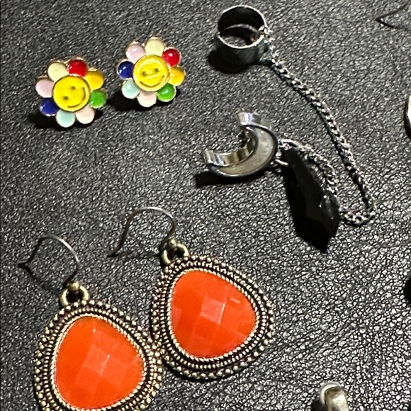 5.  Ten Pair Earring Bundle + Cuff Earring - Picture 2 of 6